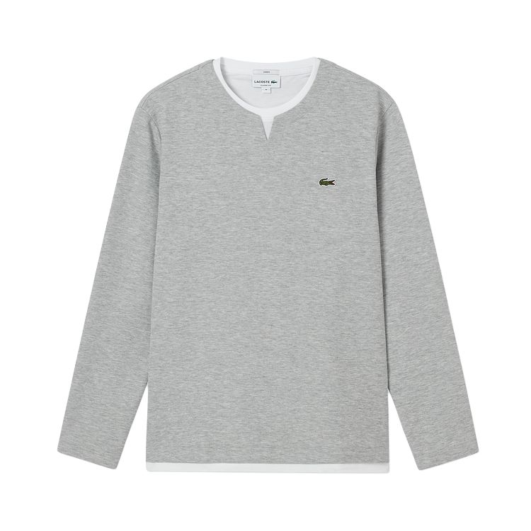 Лонгслив LACOSTE (серый)