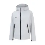 Li Ning Trench Coats Women's Calm Gray Hooded Non Detachable Moderate Other