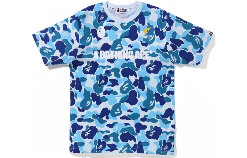 A BATHING APE T Shirts Men's Crew Neck Moderate Straight Fit