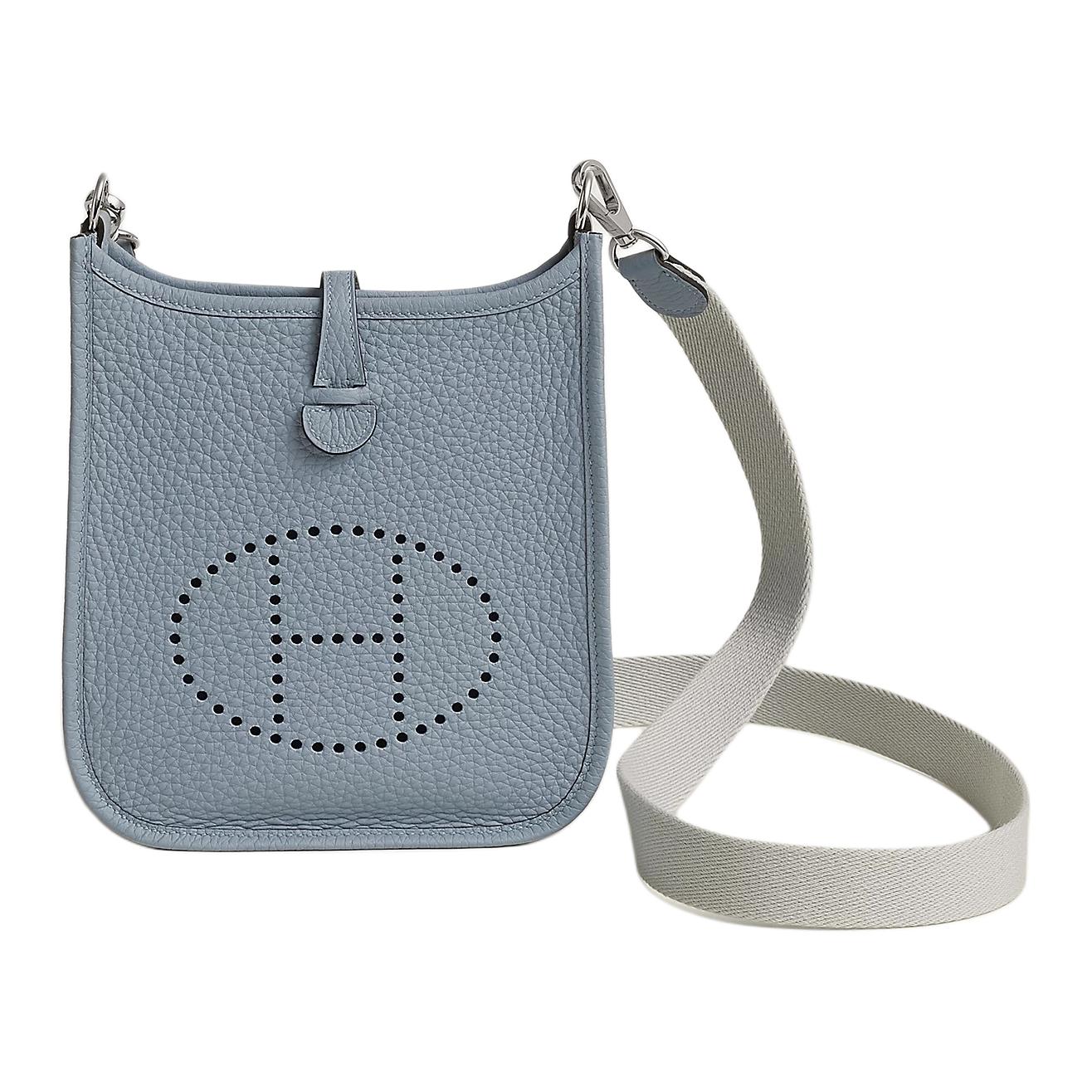 Женская сумка Hermes Evelyne 16 (сине-серая)