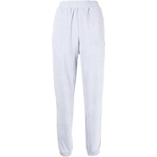 Adidas Originals Knitted Sweatpants Women's Gray Moderate Cuffed Pants