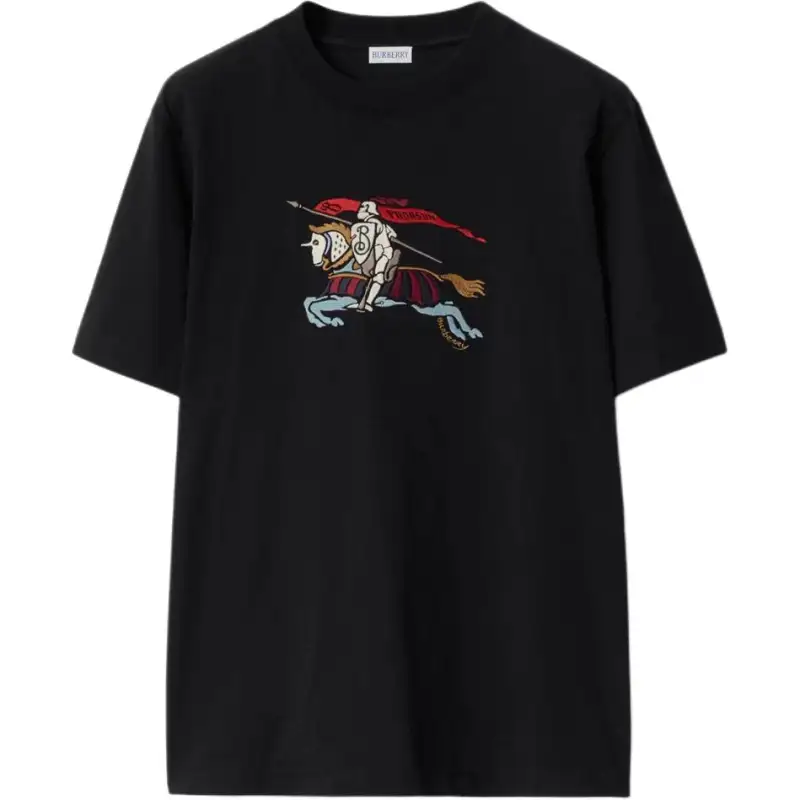 Burberry Equestrian Knight embroidered T shirt