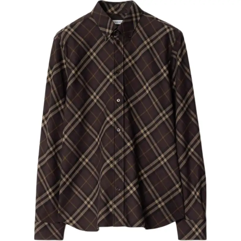 Burberry Checked Long Sleeved Shirt