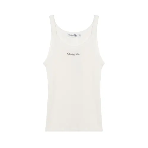 DIOR SS25 Spring Summer Ready to Wear Collection Tank Top Women's White