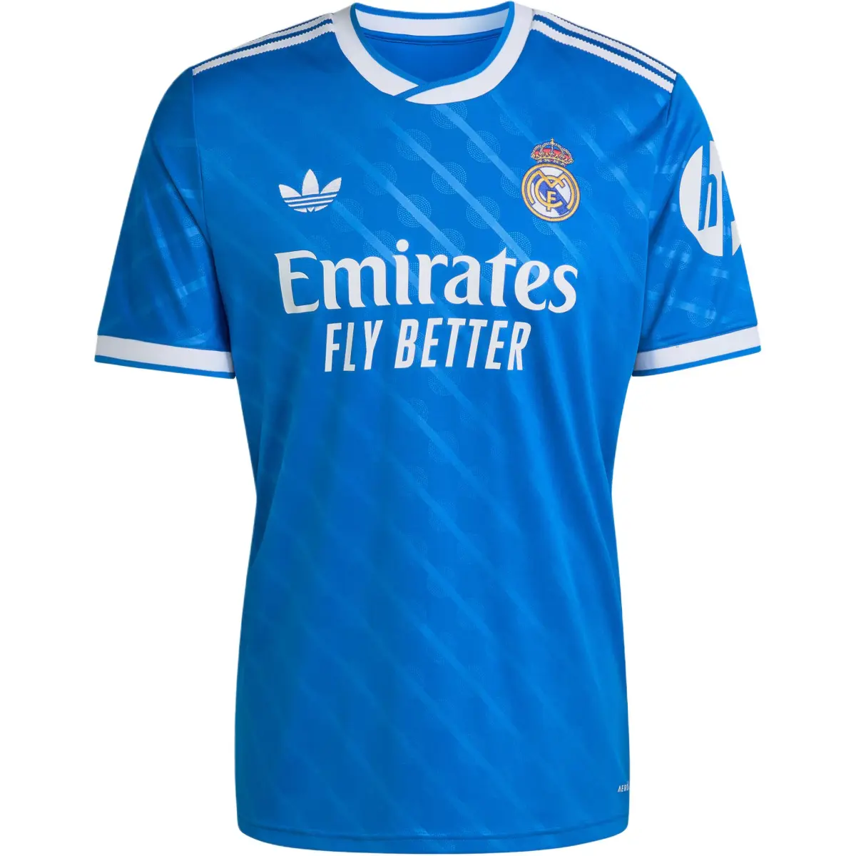 Adidas Originals REAL MADRID 25/26 THIRD JERSEY Soccer Jersey Men's Bird Feather Blue