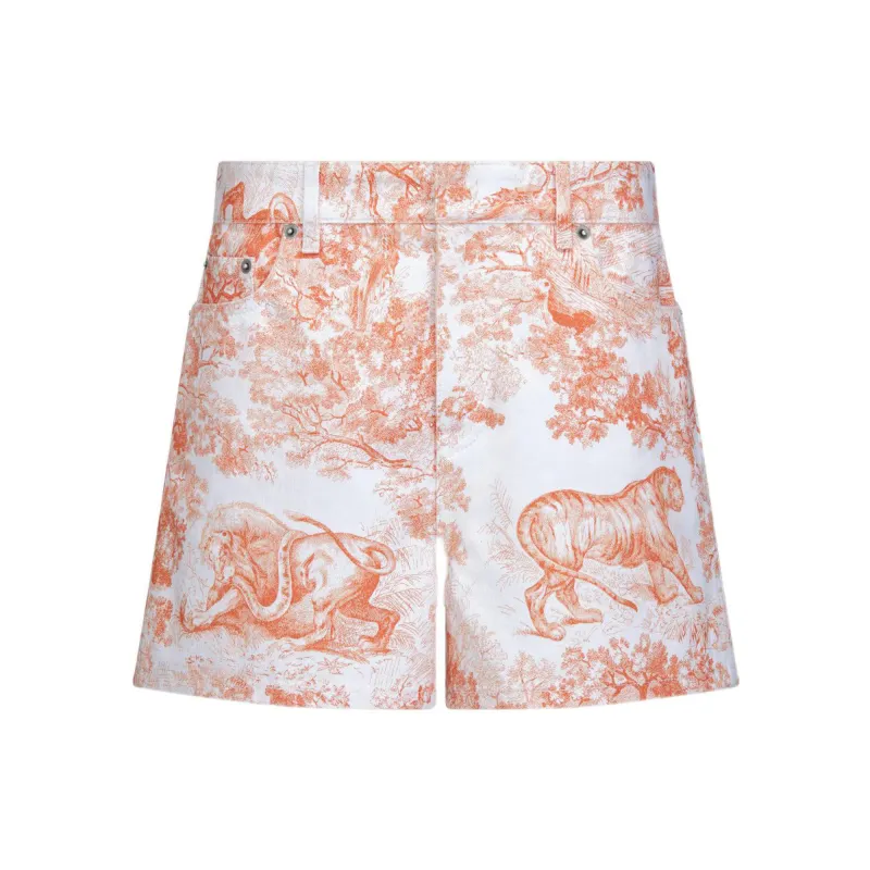 DIOR Denim Shorts Women's Orange