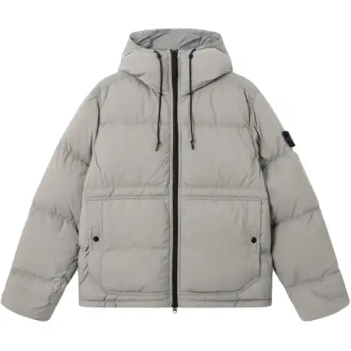 STONE ISLAND Drawstring Hooded Down Jacket