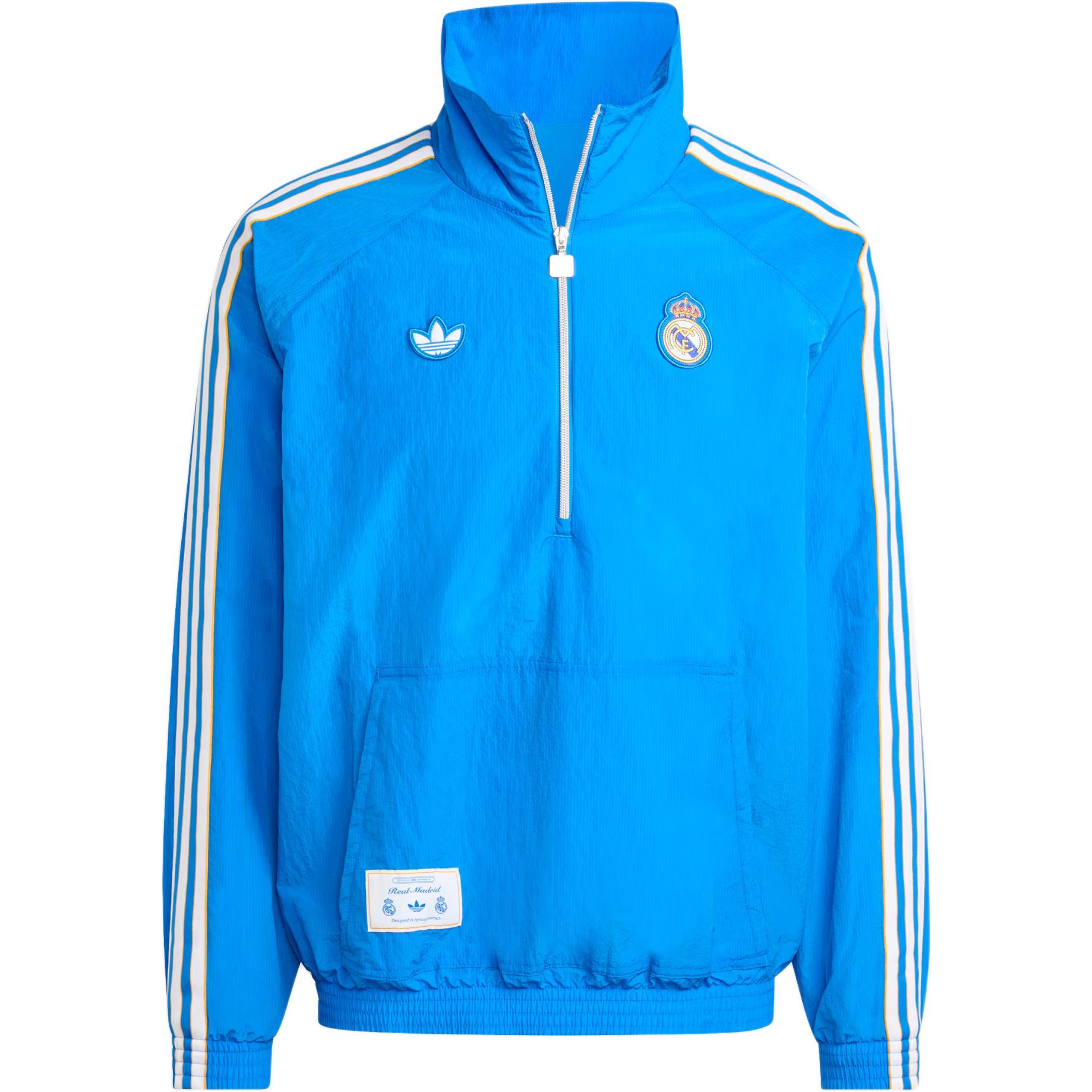 Мужская куртка adidas Реал Мадрид (синяя)