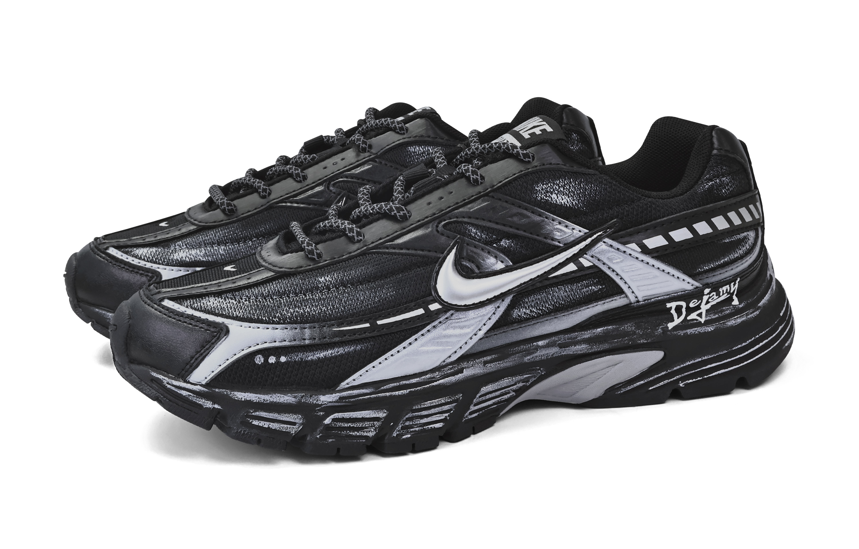 Nike Initiator Abrasion Resistant Abrasion Resistant Low top Running Shoes Men’s Black