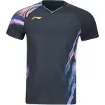 Li Ning T Shirts Women's Black V Neck Moderate Straight Fit