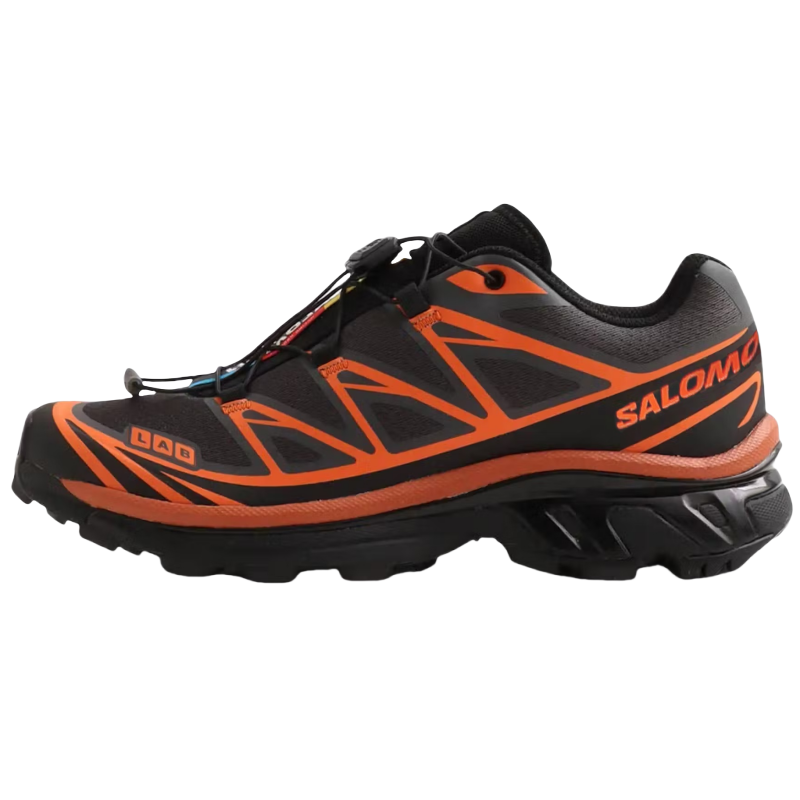 SALOMON XT 6 Running Shoes Unisex Black Orange