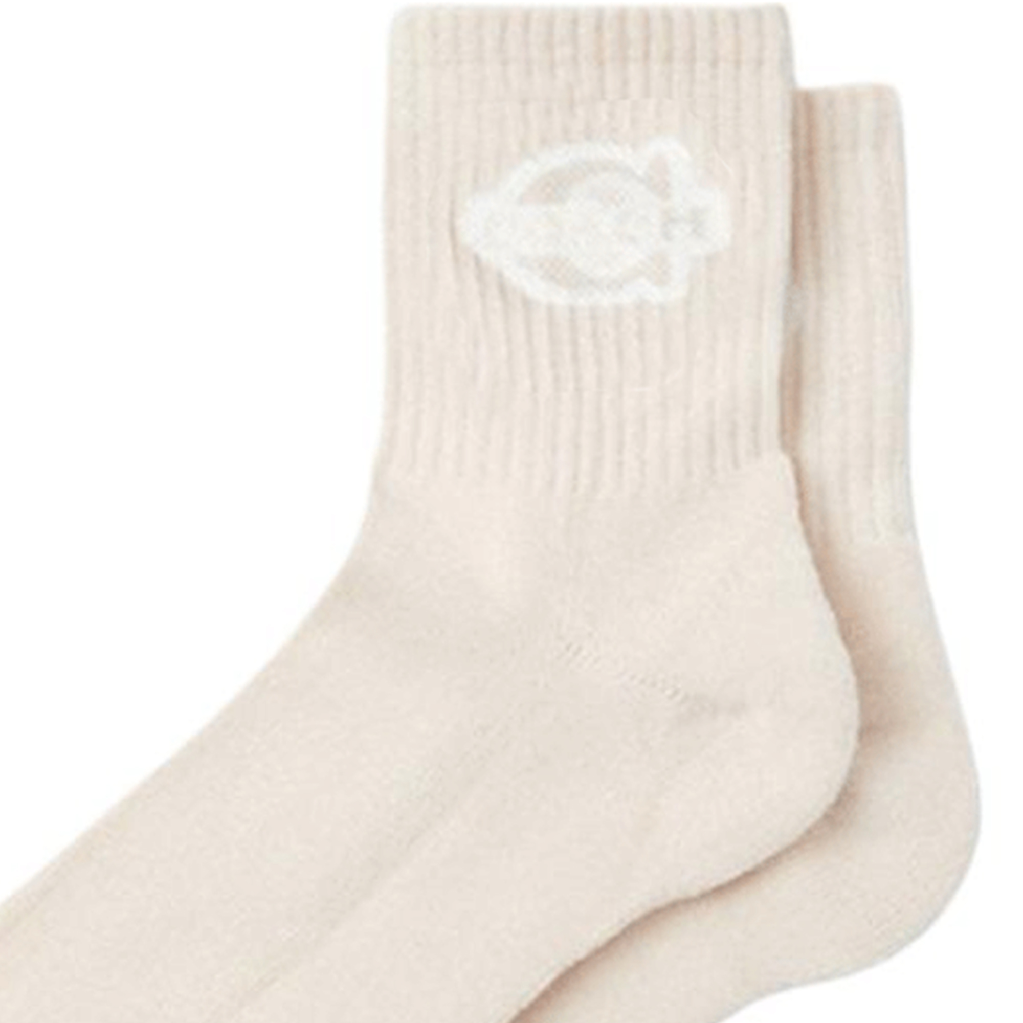 COACH SS25 Crew Socks Unisex 1 Pack Pink White