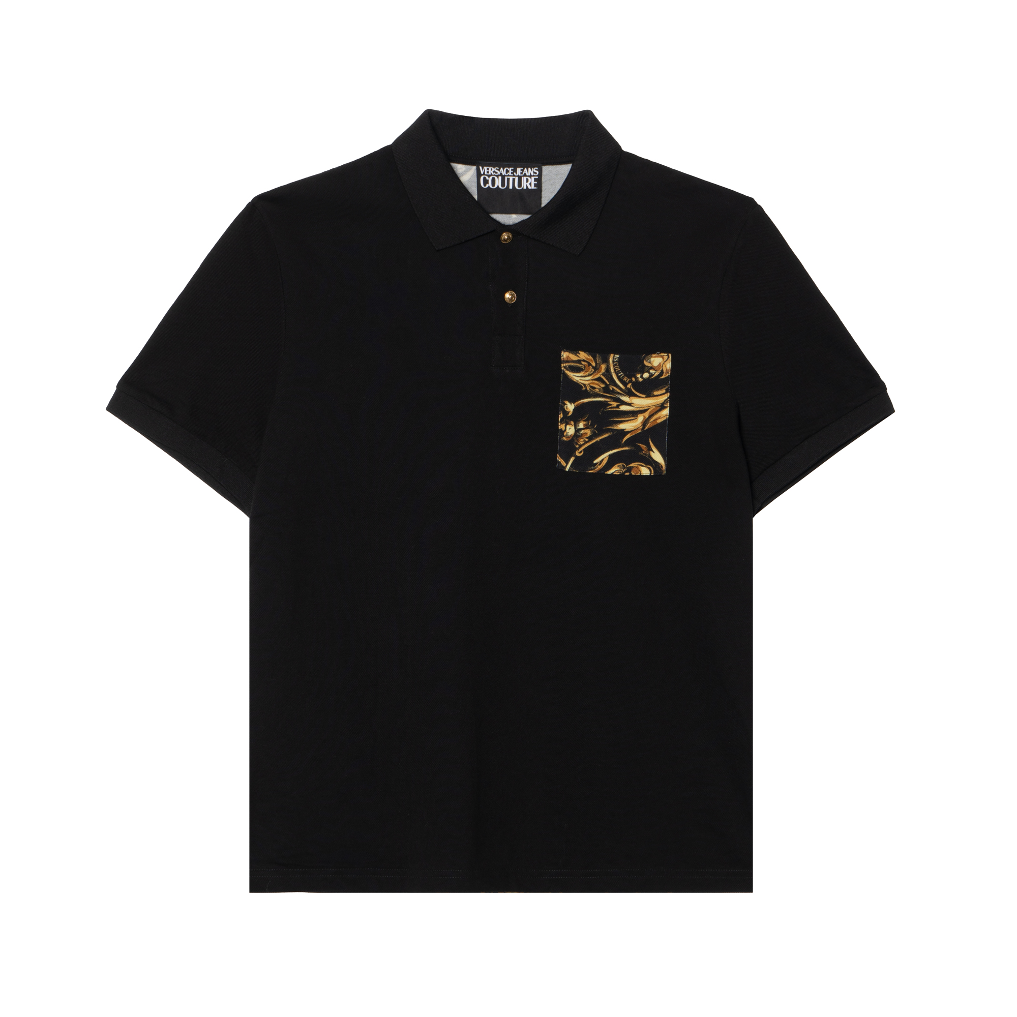 Мужское поло Versace Jeans Couture (черное)