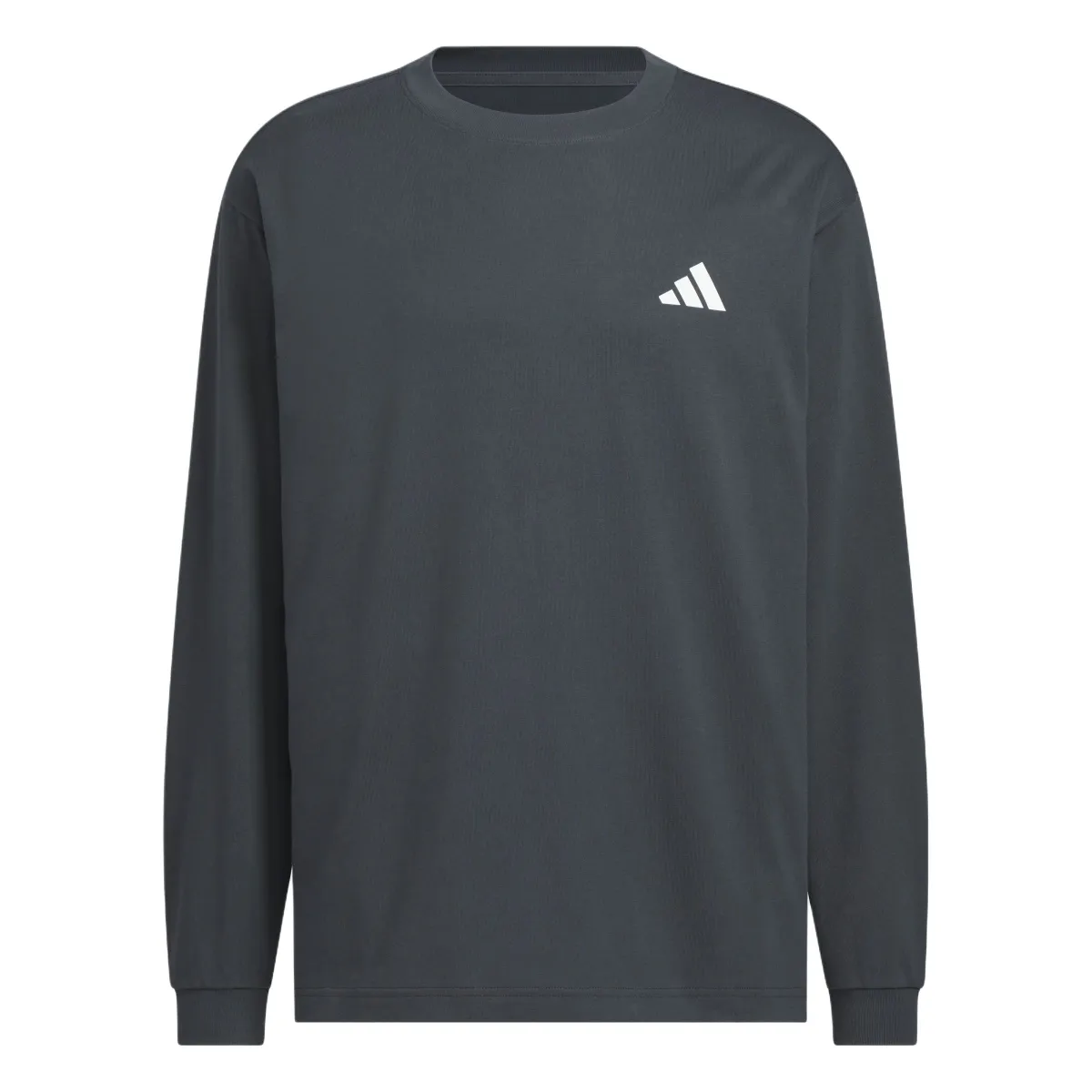 Adidas T-Shirts Unisex Dark Gray Crew Neck Moderate