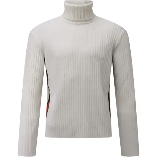 GUCCI Sweaters Men's White Turtleneck Moderate