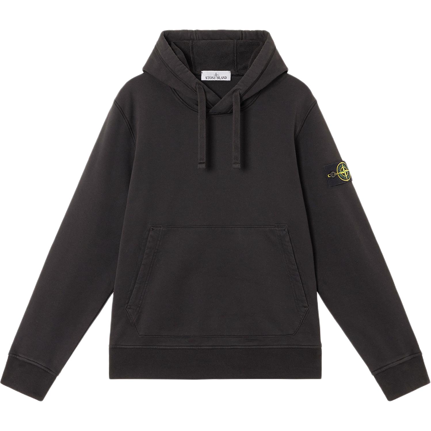 Мужское худи STONE ISLAND (черное)