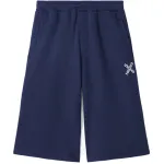 KENZO SS21 Little X Logo Print Oversized Shorts