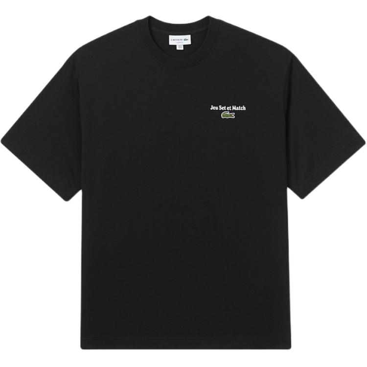 Мужская футболка LACOSTE Heavy Cotton Logo Tee (синяя)