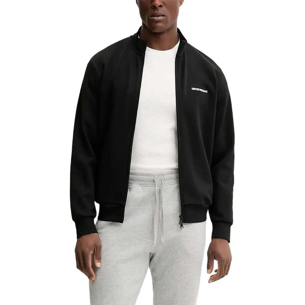 EMPORIO ARMANI Zip up Logo Sweater