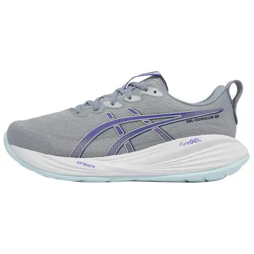 Asics Gel Cumulus 27 Support Breathable Running Shoes Unisex Gray Blue