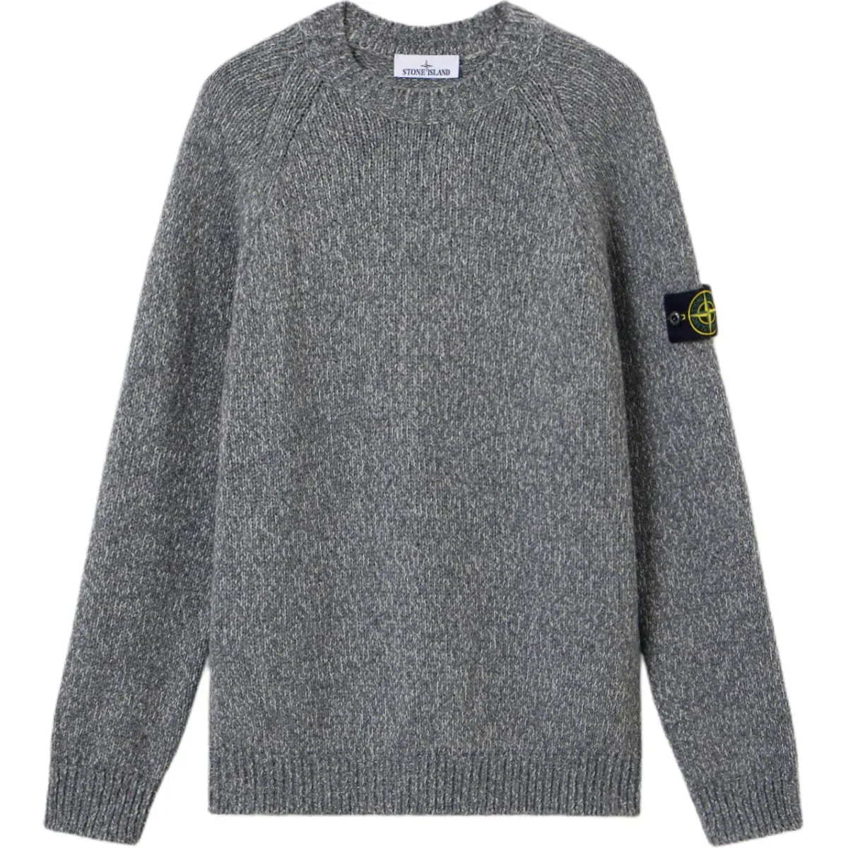 STONE ISLAND Logo Patch Crewneck Jumper
