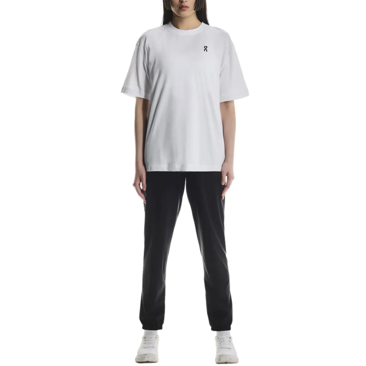 On Club T-Shirts Women's White | Blue Crew Neck Moderate