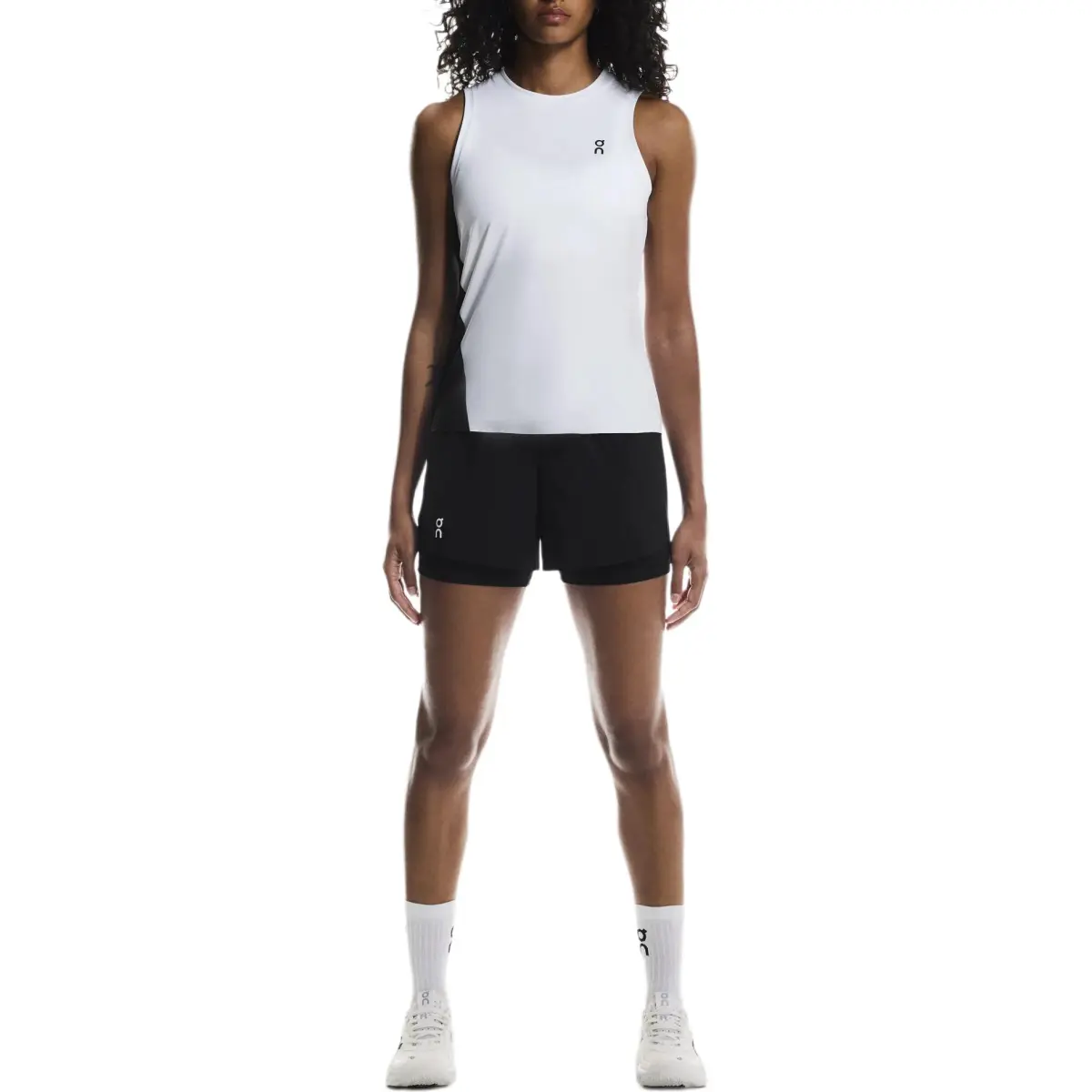 On Court Sleeveless Sports Shirts Women's White | Black Other