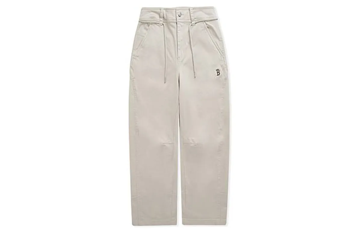 MLB Basic Boston Red Sox 25FW Casual Pants Unisex Light Sand