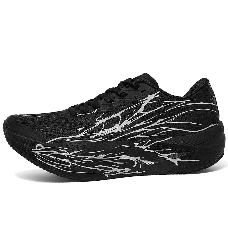 Kung Fu Partner Heartbeat 6.0 full-length carbon plate for training, racing, trendy and comfortable youth version, shock-absorbing and sweat-absorbing support, wear-resistant, lightweight, shock-absorbing, breathable and non-slip, low-cut children's running shoes for teenagers