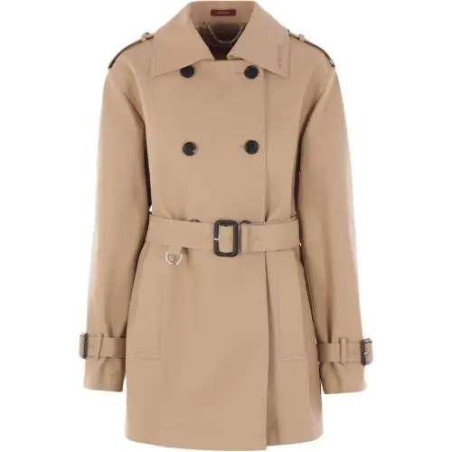 Gucci Belted Waist Double Breasted Trench Coat