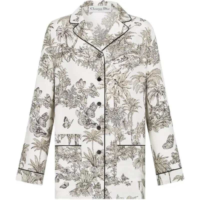 Christian DIOR Pattern Printed Long Sleeved Shirt