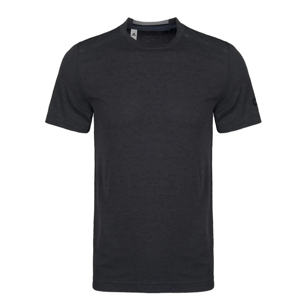 Adidas T-Shirts Men's Black Crew Neck Moderate Straight Fit