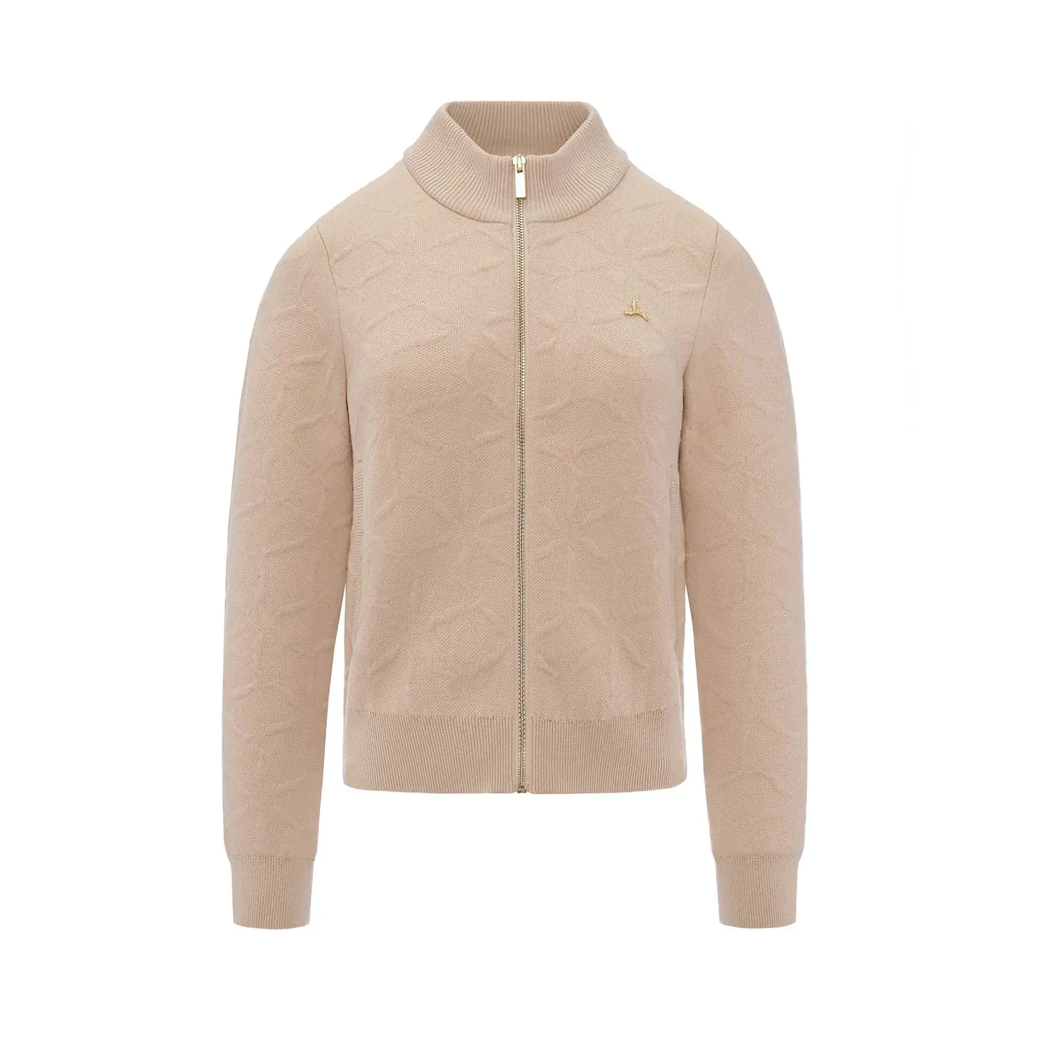 LI-NING 1990 Solid color comfortable sports knitted sweater with zipper