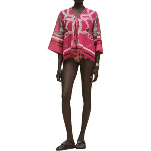 HERMES Shawls Women's Red Moderate