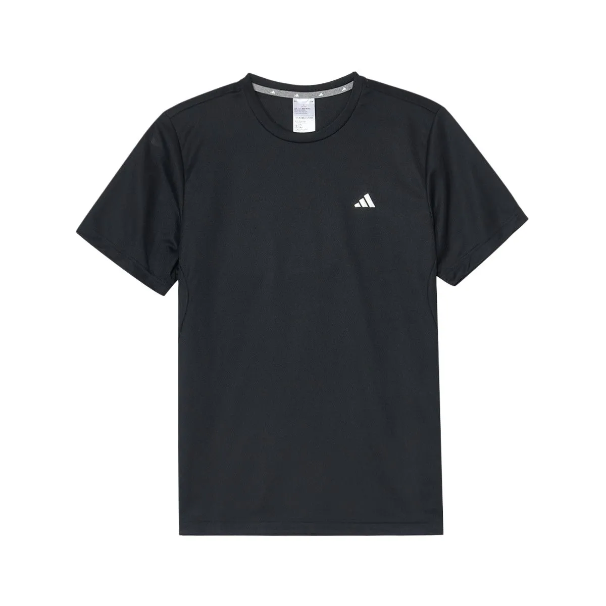 Adidas T-Shirts Men's Black Crew Neck Moderate
