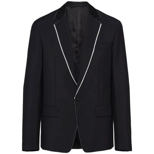 【Previous Season】single-breasted mohair-wool jacket
