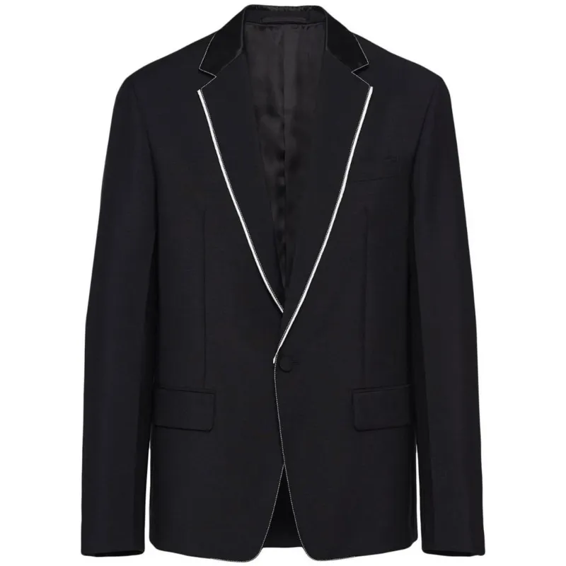 【Previous Season】single-breasted mohair-wool jacket