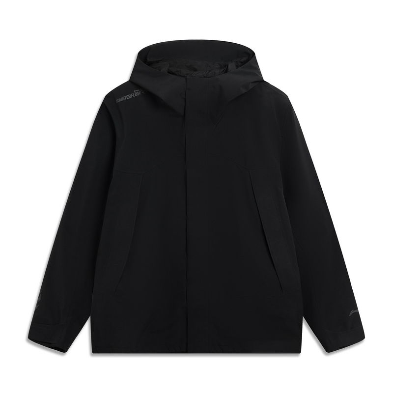 Li Ning, travel fleece breathable waterproof windproof wear-resistant keep warm jacket for hiking for traveling for men and women, three-in-one