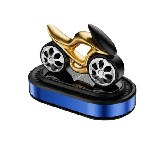 KecoSweet Car Aromatherapy Solar Motorcycle Rotating Car Perfume Decoration Car Ornaments Universal