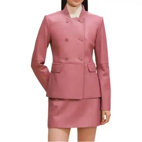 HERMES FW25 Leather Jacket Women's