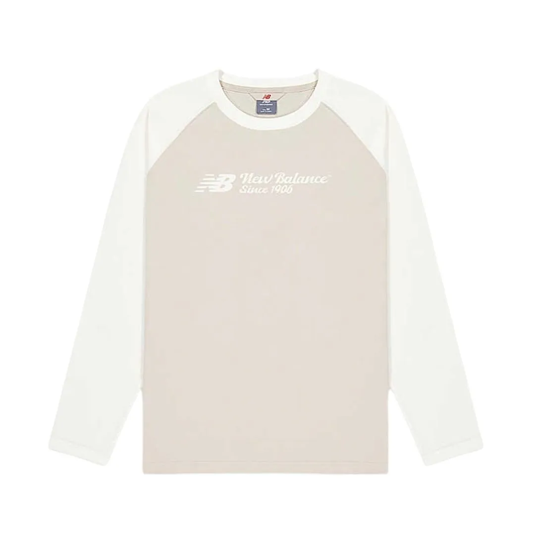 New Balance T-Shirts Men's Khaki Crew Neck Moderate