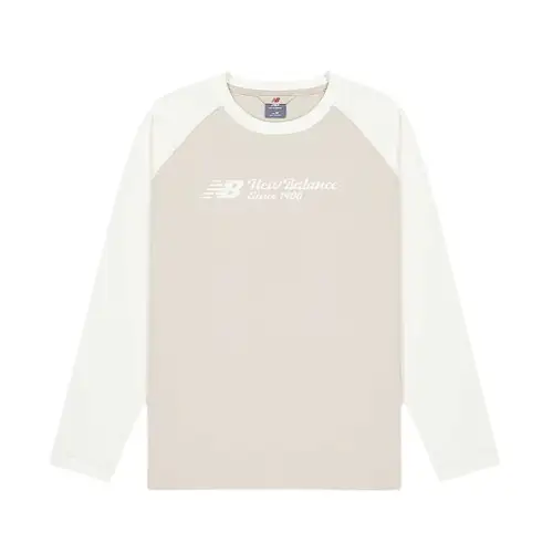 New Balance T Shirts Men's Khaki Crew Neck Moderate