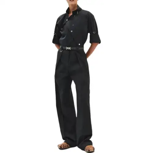HERMES Jumpsuits Women's Black Moderate Jumpsuit