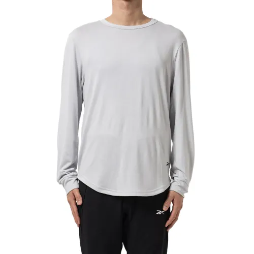 Reebok T Shirts Men's Gray Crew Neck