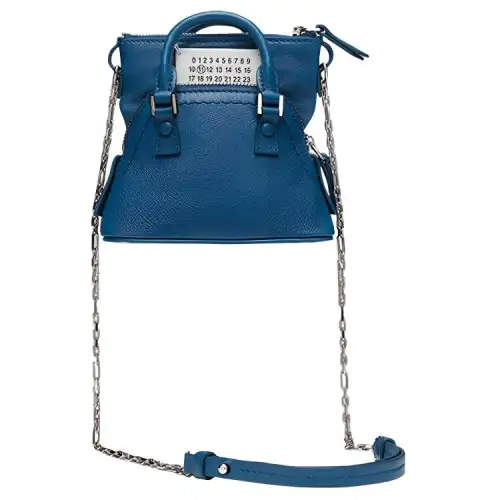 Maison Margiela 5AC Goatskin Handbag, Shoulder Bag, Crossbody Bag Women's Dark Blue
