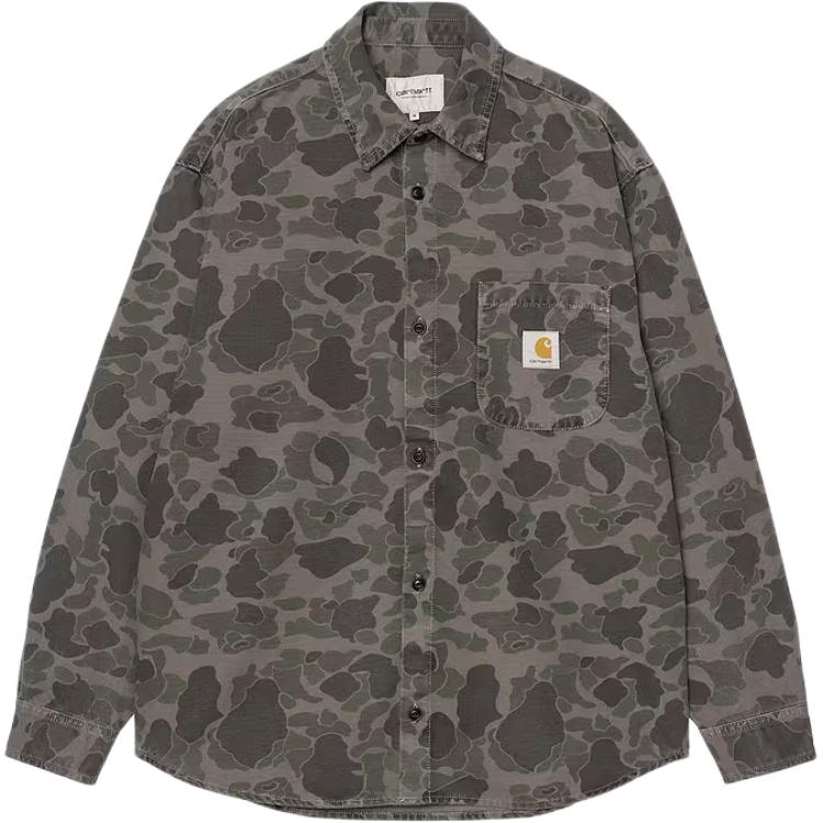 Мужская рубашка Carhartt WIP FW25 Duck Shirt (камуфляжная)