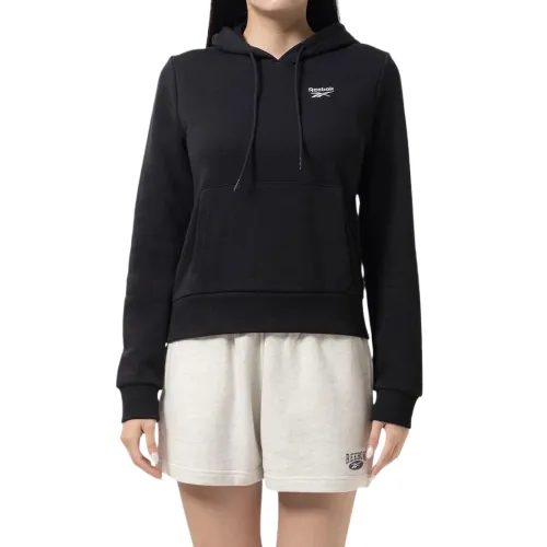 Reebok Sweatshirts Women's Black Hooded Moderate