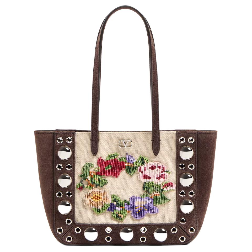 Женская сумка Valentino (темно-коричневая)