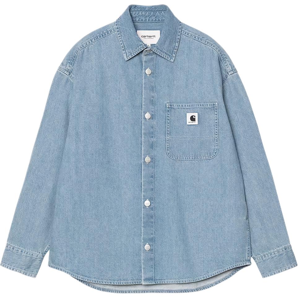 Женская рубашка Carhartt WIP FW25 W' L/S Marly Shirt (синий)
