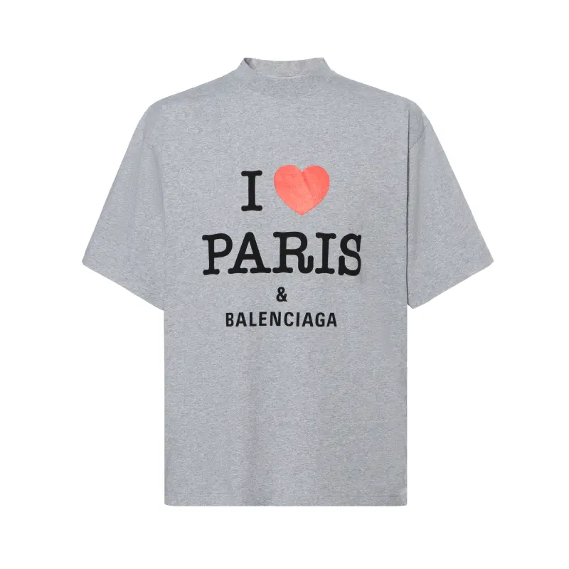 Balenciaga I Love Paris Printed Medium Fit T Shirt